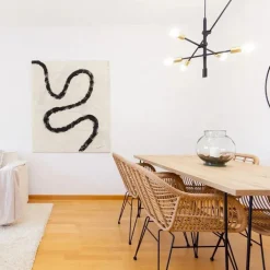 QAZQA Industriële hanglamp zwart en goud 78 cm 6-lichts - Sydney