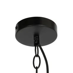 QAZQA Industriële hanglamp zwart met glas - Cabin