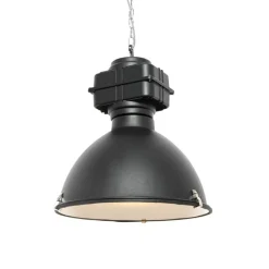 QAZQA Industriële hanglamp zwart 53,5 cm - Sicko