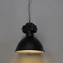 QAZQA Industriële hanglamp zwart 53,5 cm - Sicko