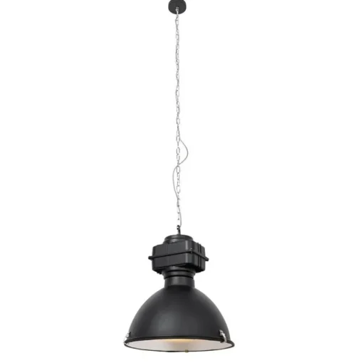 QAZQA Industriële hanglamp zwart 53,5 cm - Sicko