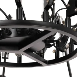 QAZQA Industriële hanglamp zwart 16-lichts verstelbaar - Hobby Spinne