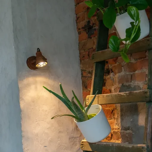 QAZQA Industriële spot roestbruin draai- en kantelbaar - Sorra