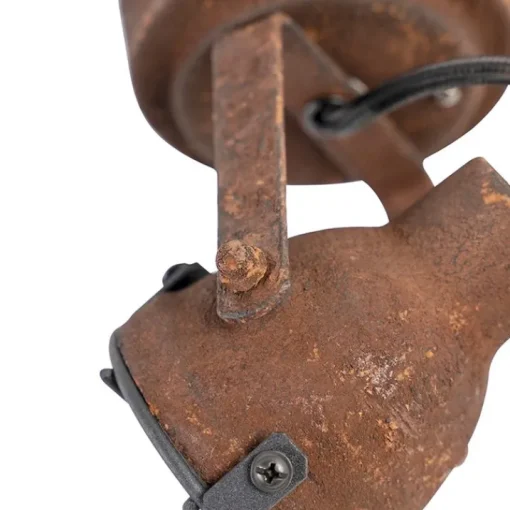 QAZQA Industriële spot roestbruin draai- en kantelbaar - Sorra