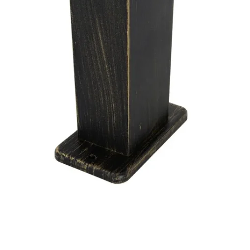 QAZQA Industriële staande buitenlamp antiek goud 80 cm IP44 - Baleno
