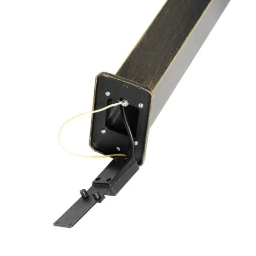QAZQA Industriële staande buitenlamp antiek goud 65 cm IP44 - Baleno