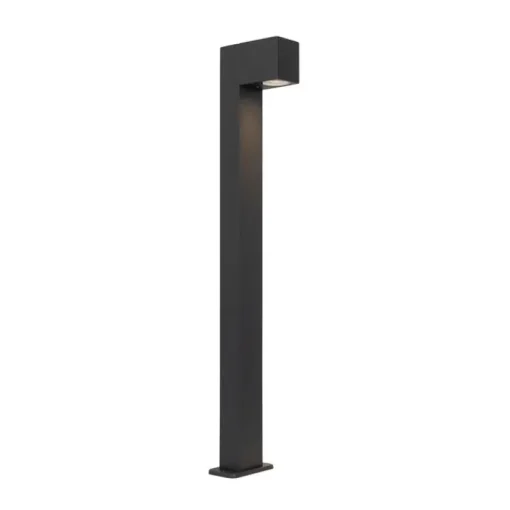 QAZQA Industriële staande buitenlamp donkergrijs 80 cm IP44 - Baleno
