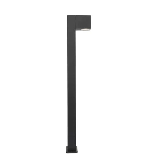 QAZQA Industriële staande buitenlamp donkergrijs 80 cm IP44 - Baleno