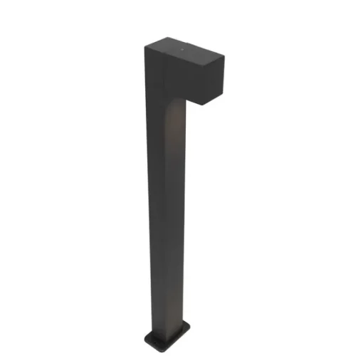 QAZQA Industriële staande buitenlamp donkergrijs 80 cm IP44 - Baleno