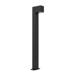 QAZQA Industriële staande buitenlamp donkergrijs 80 cm IP44 - Baleno