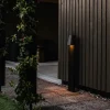 QAZQA Industriële staande buitenlamp zwart IP44 - Femke