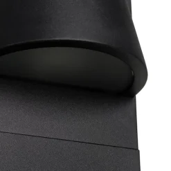 QAZQA Industriële staande buitenlamp zwart IP44 - Femke