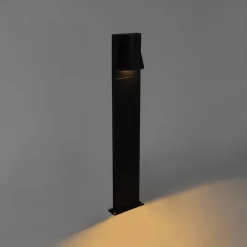 QAZQA Industriële staande buitenlamp zwart IP44 - Femke