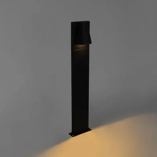 QAZQA Industriële staande buitenlamp zwart IP44 - Femke