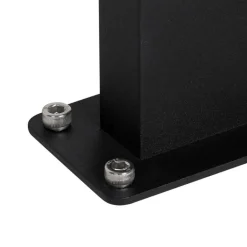 QAZQA Industriële staande buitenlamp zwart IP44 - Femke