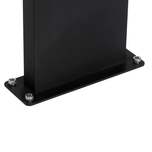 QAZQA Industriële staande buitenlamp zwart IP44 - Femke