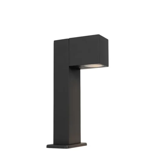 QAZQA Industriële staande buitenlamp donkergrijs 30 cm IP44 - Baleno