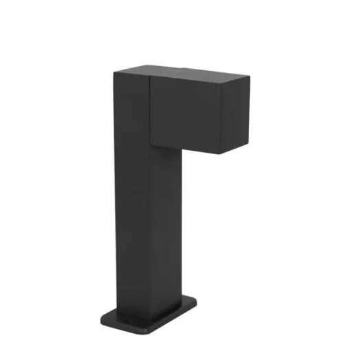 QAZQA Industriële staande buitenlamp donkergrijs 30 cm IP44 - Baleno