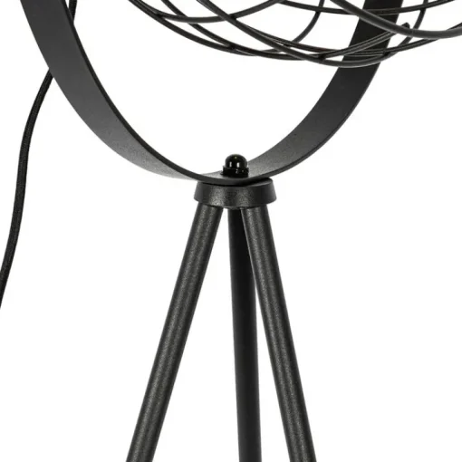 QAZQA Industriële tripod vloerlamp zwart 35 cm verstelbaar - Hanze
