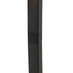 QAZQA Industriële vloerlamp zwart 3-lichts - Big Cage