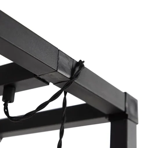 QAZQA Industriële vloerlamp zwart 3-lichts - Big Cage