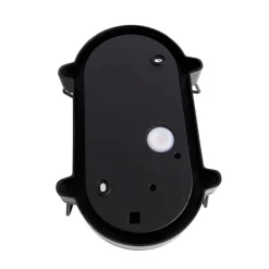 QAZQA Industriële wand- en plafondlamp zwart ovaal IP44 - Noutica