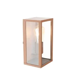 QAZQA Industriële wandlamp roestbruin 26 cm IP44  - Charlois