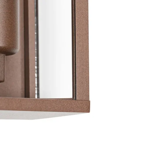 QAZQA Industriële wandlamp roestbruin 26 cm IP44  - Charlois