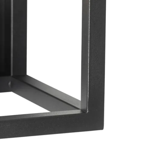 QAZQA Industriële wandlamp zwart kubus - Cage