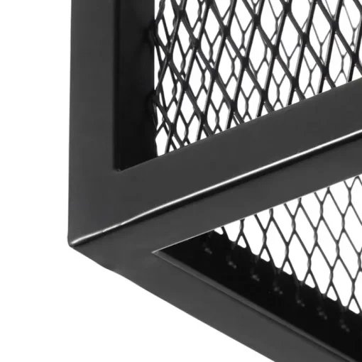 QAZQA Industriële wandlamp zwart met gaas - Cage
