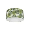 QAZQA Katoenen lampenkap blad dessin rond 50/50/25 - Leaf