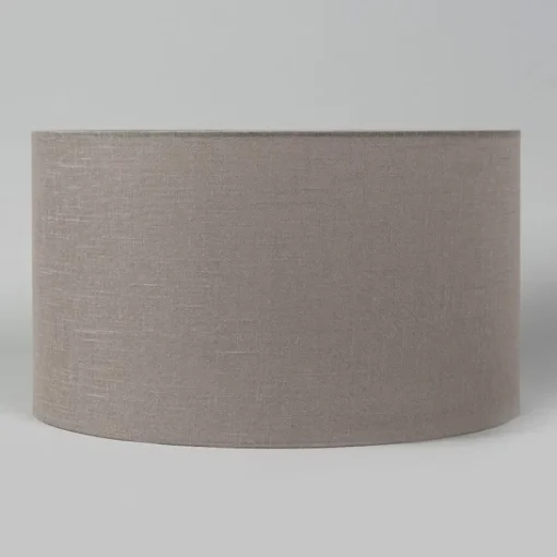 QAZQA Katoenen lampenkap taupe rond 35/35/20