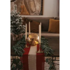 Newgarden Kerst tafellamp goud 20cm incl. LED - Lua