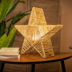 Newgarden Kerst vloerlamp bruin 40cm incl. LED IP54 oplaadbaar - Sisine
