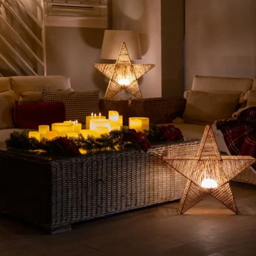 Newgarden Kerst vloerlamp bruin 40cm incl. LED IP54 oplaadbaar - Sisine