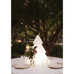 Newgarden Kerst vloerlamp wit 40cm incl. LED solar en oplaadbaar RGBW - Pinus
