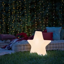 Newgarden Kerst vloerlamp wit 45cm incl. LED solar en oplaadbaar RGBW - Nova