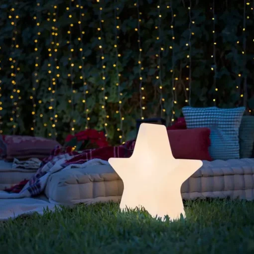 Newgarden Kerst vloerlamp wit 45cm incl. LED solar en oplaadbaar RGBW - Nova