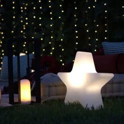 Newgarden Kerst vloerlamp wit 45cm incl. LED solar en oplaadbaar RGBW - Nova