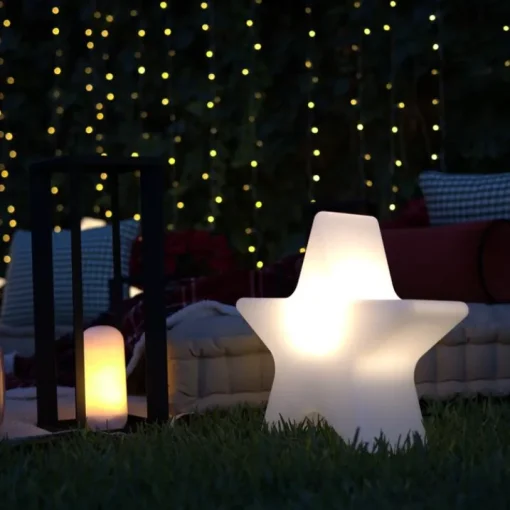 Newgarden Kerst vloerlamp wit 45cm incl. LED solar en oplaadbaar RGBW - Nova