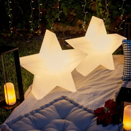 Newgarden Kerst vloerlamp wit 45cm incl. LED solar en oplaadbaar RGBW - Nova