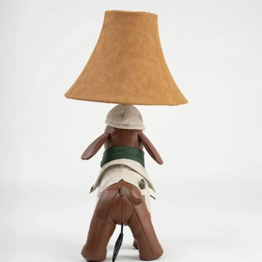 Happy Lamps Kinder tafellamp jachthond bruin - Spike