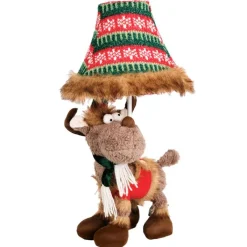Happy Lamps Kinder tafellamp rendier bruin incl. LED - Rudi