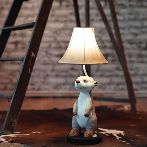 Happy Lamps Kinder tafellamp stokstaartje beige - Eddie