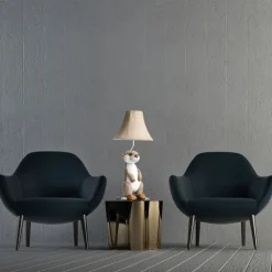 Happy Lamps Kinder tafellamp stokstaartje beige - Eddie