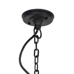 QAZQA Klassieke buiten hanglamp zwart IP44 - Capital