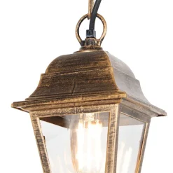 QAZQA Klassieke buiten hanglamp antiek goud IP44 - Capital