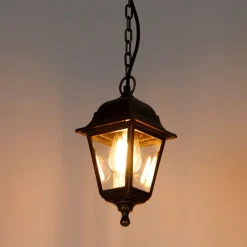 QAZQA Klassieke buiten hanglamp antiek goud IP44 - Capital