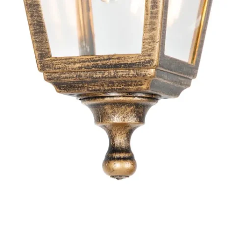 QAZQA Klassieke buiten hanglamp antiek goud IP44 - Capital