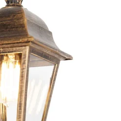 QAZQA Klassieke buiten hanglamp antiek goud IP44 - Capital